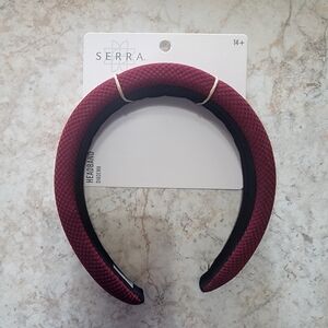 Serra Burgundy Headband